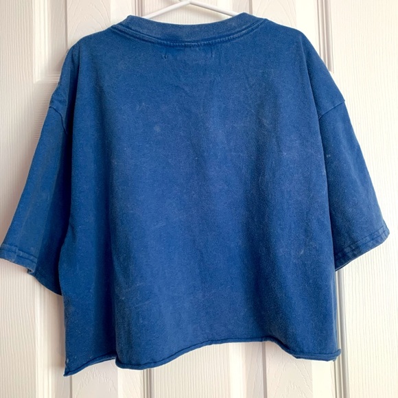 Cropped Lightweight Short Sleeve Shirt from Say What? | Women’s Size L - Picture 4 of 5